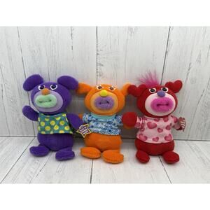 3 Fisher Price Sing A Ma Jig Purple Orange Red Valentines Clementine Smokey 2010